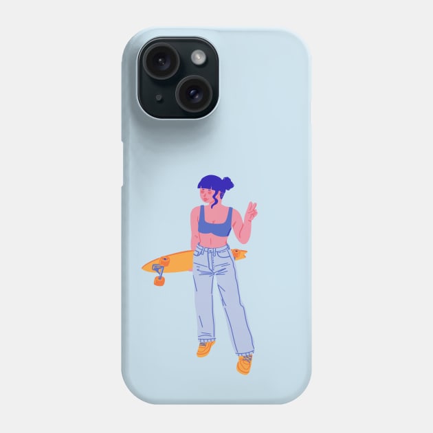 Cool Girl Zone Phone Case by Lethy studio