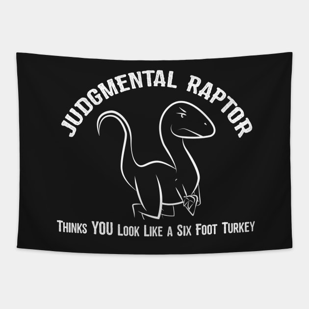 Judgmental Raptor - 6 Foot Turkey Tapestry by Ryan Bangerter Art