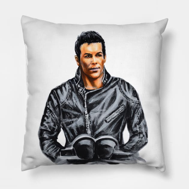 Hugo Oliveira Pillow by Svetlana Pelin