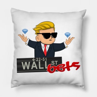 Wallstreetbets Kid Diamond Hands Pillow