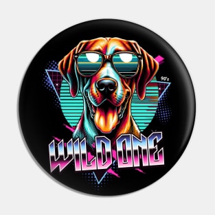 Wild One Pointer Dog Pin