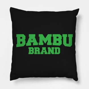 Bambu Brand Logo Typography Pillow