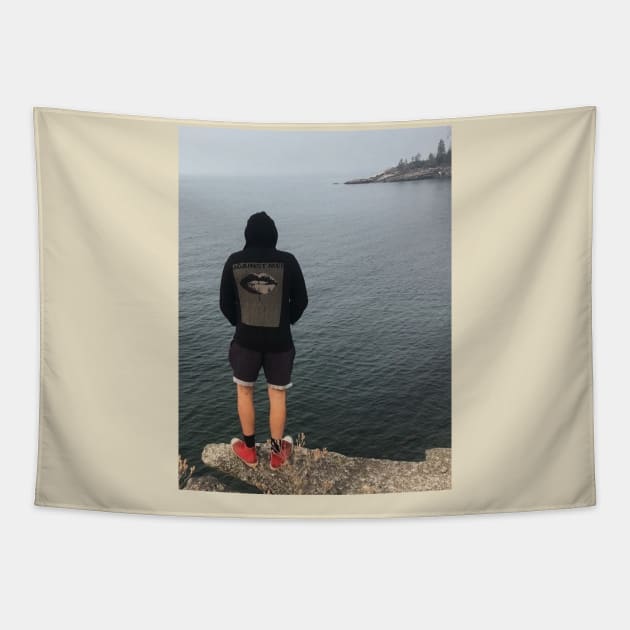 Punk in Nature Solitude Against Me! hoodie Tapestry by Scream Therapy