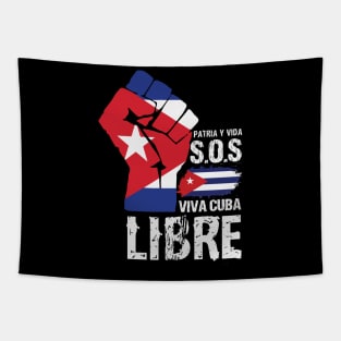 Viva Cuba Libre! Patria Y Vida! Tapestry