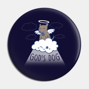 Cute Angel Tribute To Dead Pet Kawaii Dog For Dog Lovers Pin