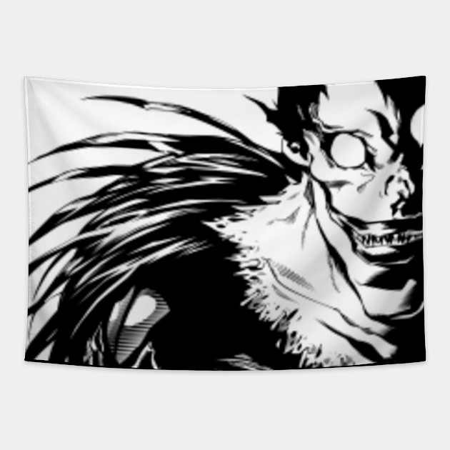 Get Wallpaper Ryuk Death Note Manga Ryuk Death Note Tapestry Teepublic For Android