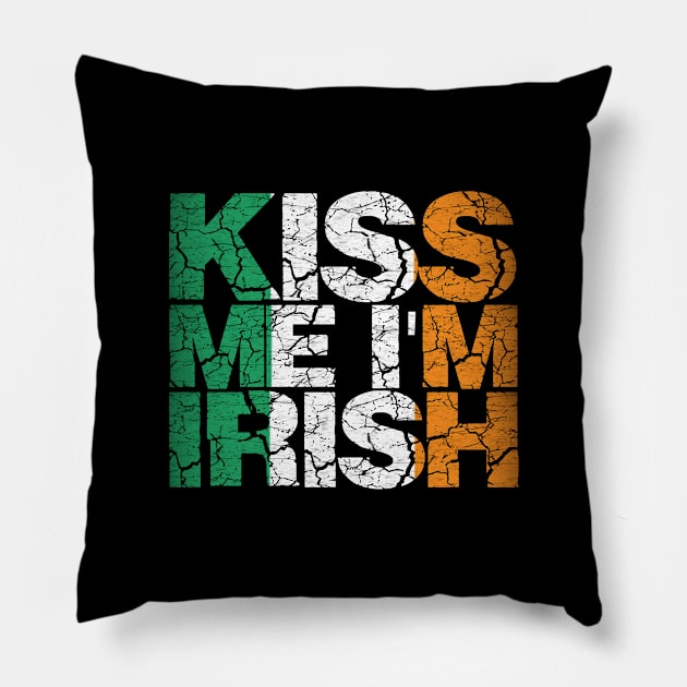 kiss me im irish Pillow by  Memosh Everything 