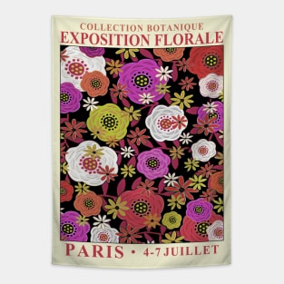 Floral Design Exhibition Art Print Tapestry