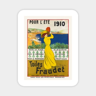 Pour l'ete. Toiles Fraudet Vintage Poster 1910 Magnet