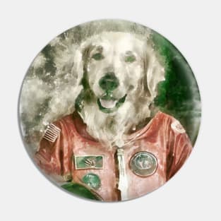 The Dog Astronaut Pin