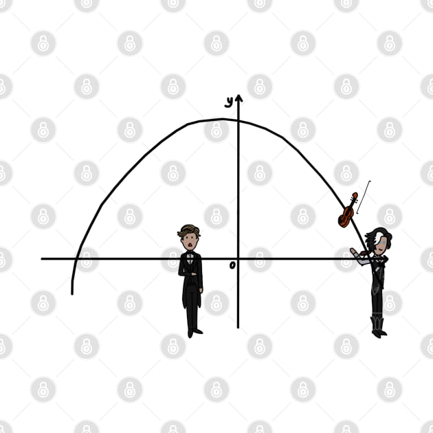 D.M. Throw Violin Perfect Parabola Curve Cartoon by gagimas