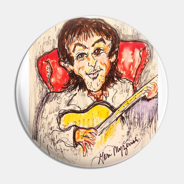 George Harrison Pin by TheArtQueenOfMichigan 