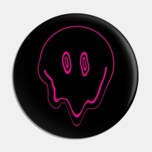 Smile Melt - Magenta and Black Pin