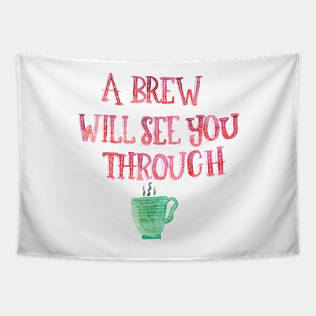A brew will see you through Tapestry by Harpleydesign
