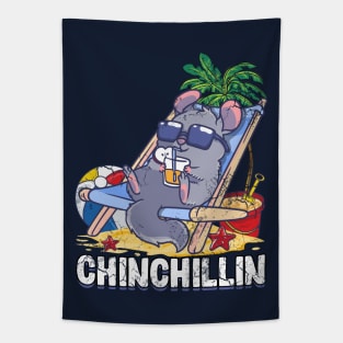 Cinchillin Chinchilla Funny Cute Tapestry