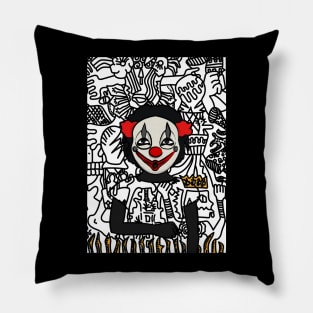 Unique Digital Collectible - Character with FemaleMask, BasicEye Color, and DarkSkin on TeePublic Pillow