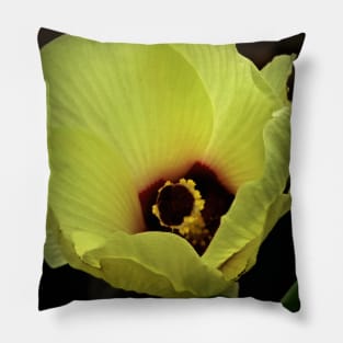 Flower of Okra Pillow