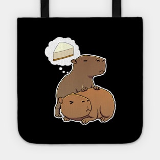 Capybara hungry for Cheese Cake Tote