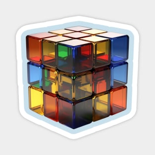 Glass Rubik's Cube Magnet