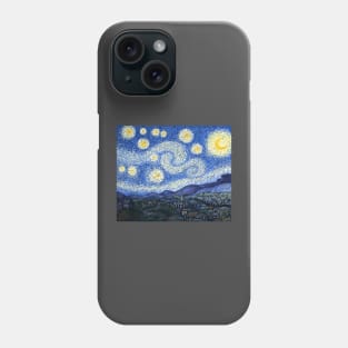 Van Gogh starry night without tree Phone Case