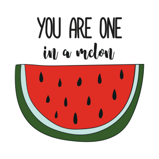 One In A Melon, Cute Funny Watermelon T-Shirt