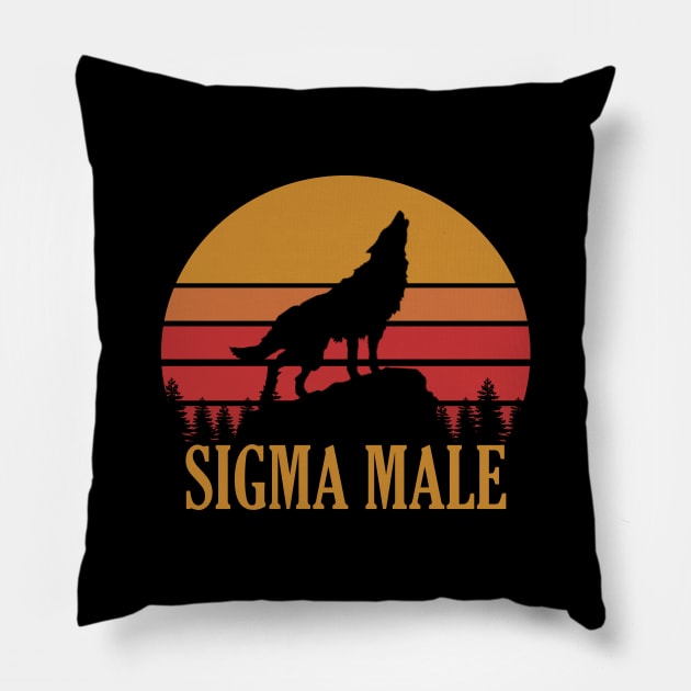 Sigma Male Vintage Pillow by giovanniiiii