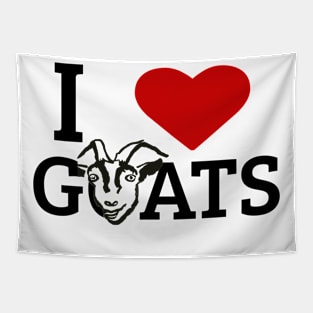 I Love Goats Tapestry