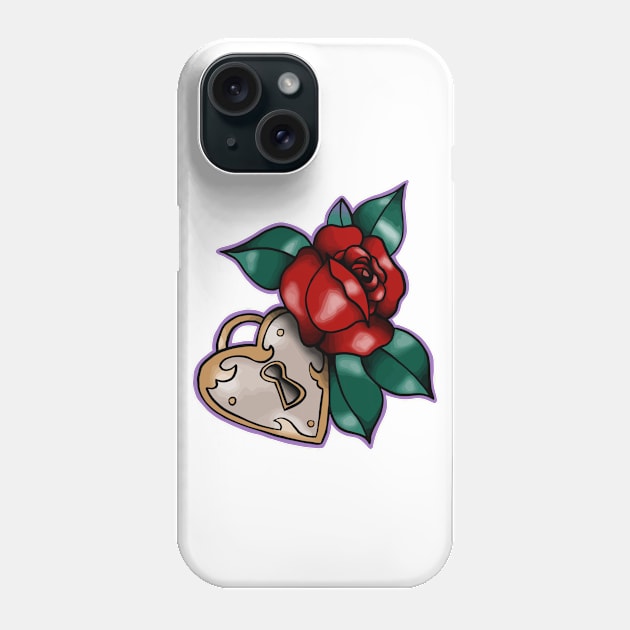 Lock & Rose Phone Case by jennlie