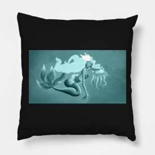 Blue Mermaid Pillow