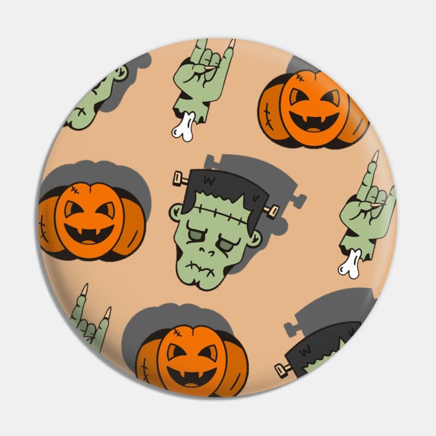 Cute Frankenstein, Frankenstein Monster, Frankly Funny Gifts, Halloween frankenstein Gift Pin by NooHringShop