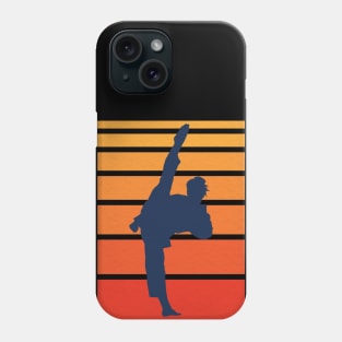 Retro Taekwondo Silhouette Phone Case