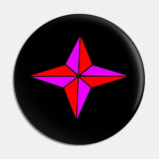 Purple & Red Star Pin