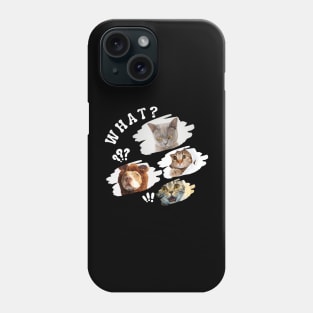 Funny cats and dog Phone Case