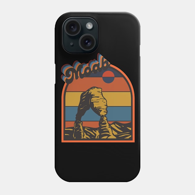 Retro Moab Utah Phone Case by FullOnNostalgia