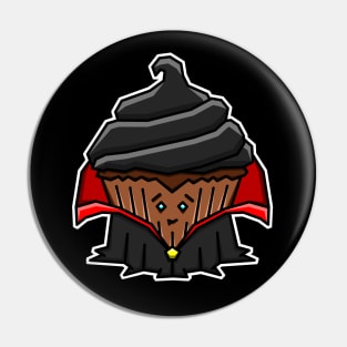 Cute and Creepy Chocolate Vampire Dracula Cupcake Gift - Vampire Cupcake Pin