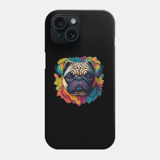 Colourfull Pug Phone Case