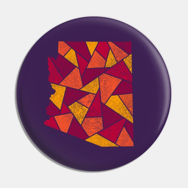 Arizona Mosaic - Desert Sunrise Pin by dSyndicate