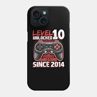 10th Birthday Gamer 10 Year Old Bday Boy Ten Son Phone Case