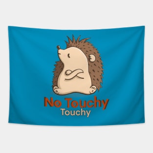 No Touchy! Hedgehog- Teal Tapestry