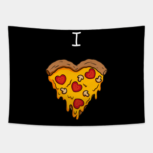 I Heart Pizza / I Love Pizza Tapestry