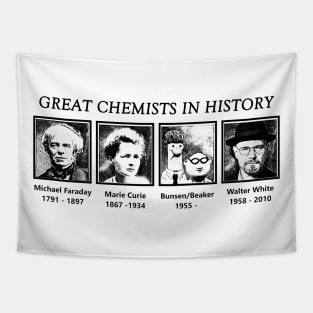 Darkblack - Great Chemists In History Black Tapestry