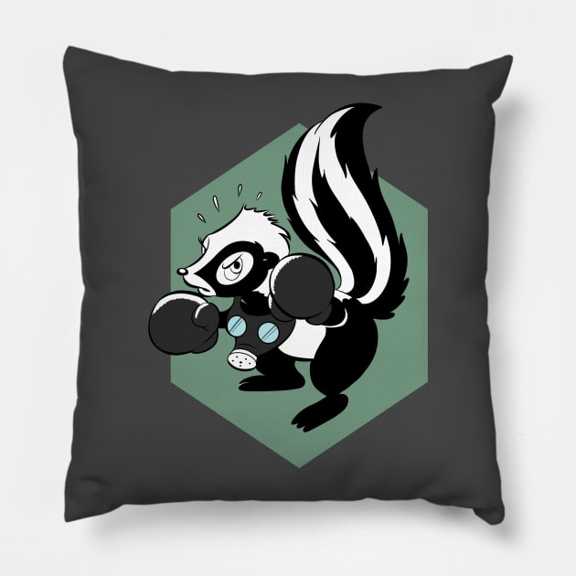 Skunk Punch Pillow by LockheedSkunk