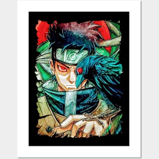 Anime Ninja Character Uchiha Shisui Cartoon Decorative Painting Black And  White Retro Art Poster Canvas Painting - Painting & Calligraphy - AliExpress