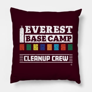 Everest Base Camp Cleanup Crew Pillow