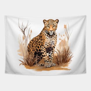 African Leopard Tapestry