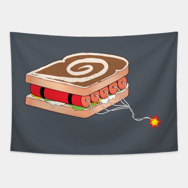 Dynamite Sandwich Tapestry by 319heads