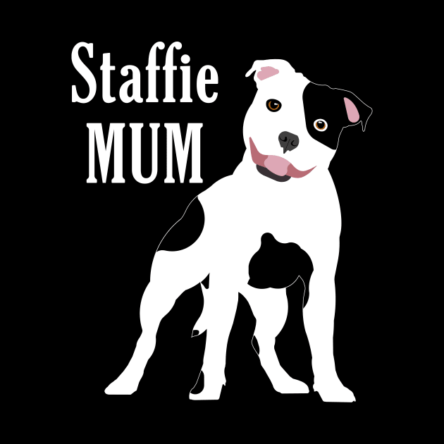 Staffie Mum WB by SiSuSiSu