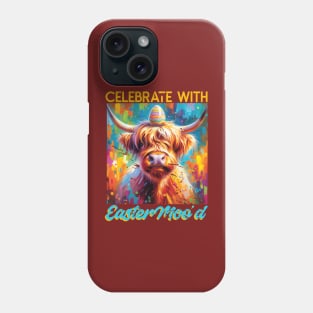 Easter Highland Cow Phone Case