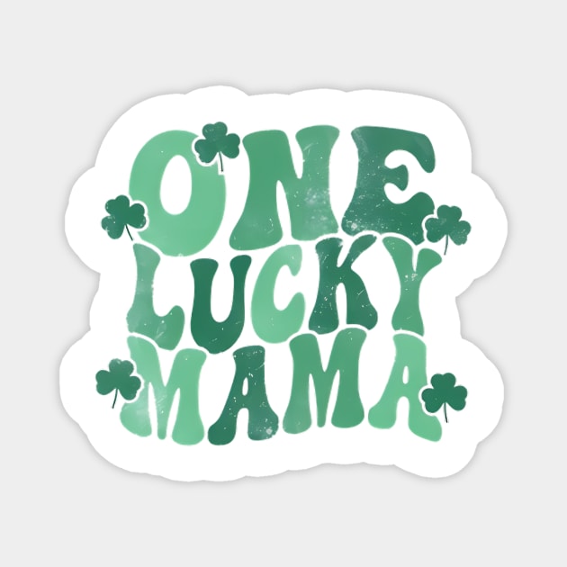 One Lucky Mama, Lucky Mom Magnet by John white