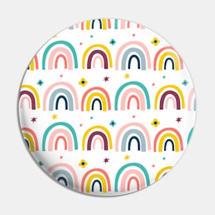 Scandi Rainbow Pin